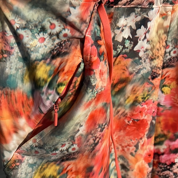 NWT Athleta Marlow Romper Size XS, Renewed Bloom Pink w/ Pockets Tie Waist - Picture 8 of 8